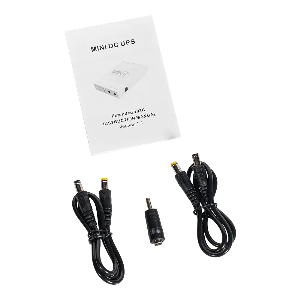 Комплект Mini UPS з блоком живлення: джерело безперебійного живлення Mini UPS WGP UPS1032 Black 10400mAh 5V/9V/12V, Li-ion 4*2.6Ah, для роутера і оптичного термінала та блок живлення SPF-1202B 12V/2A (24W) (42-00261) - фото 8