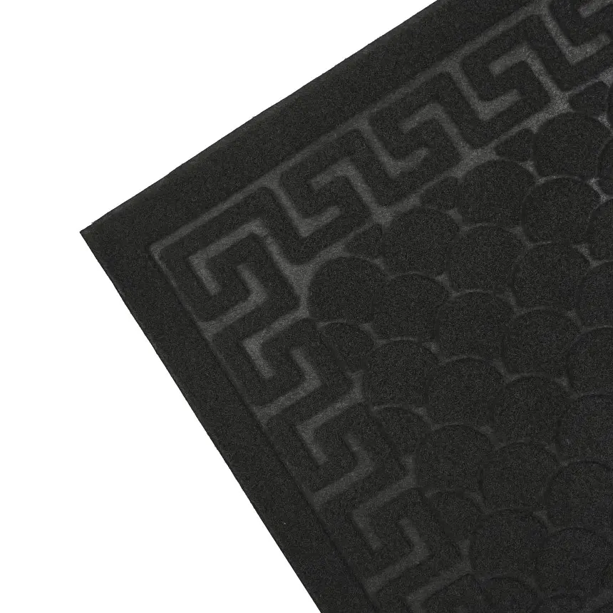 Килимок придверний Eco Fabric Луска без кромки чорний 40 х 60 см (4060-001) - фото 5