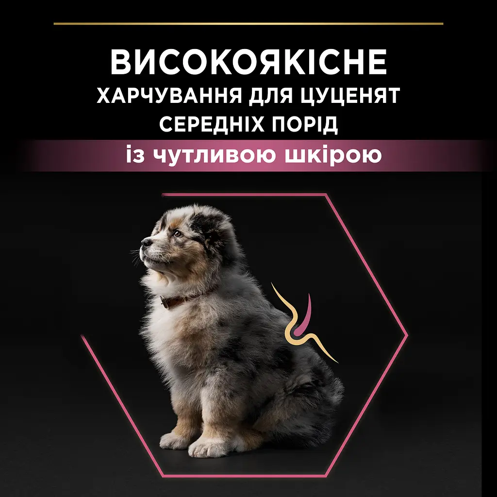 Сухой корм Purina Pro Plan Medium Puppy <1 Sensitive Skin для щенков средних пород с чувствительной кожей с лососем 12 кг (12367295) - фото 6