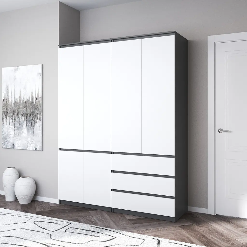 Шафа для одягу Vays, зі штангою та полицями, комплект з 2 шаф R10+R16 - фото 5