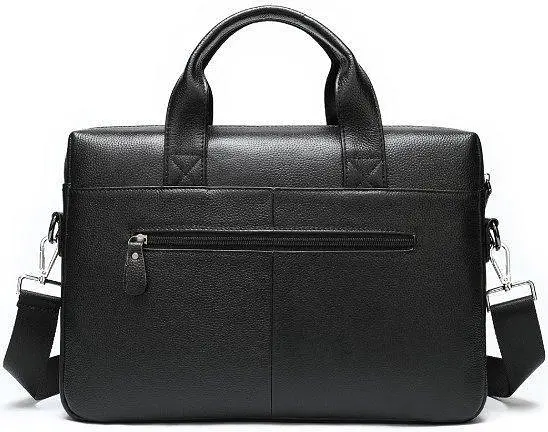 Чоловіча сумка для ноутбука й документів чорна SK N76955 Tiding Bag - фото 8