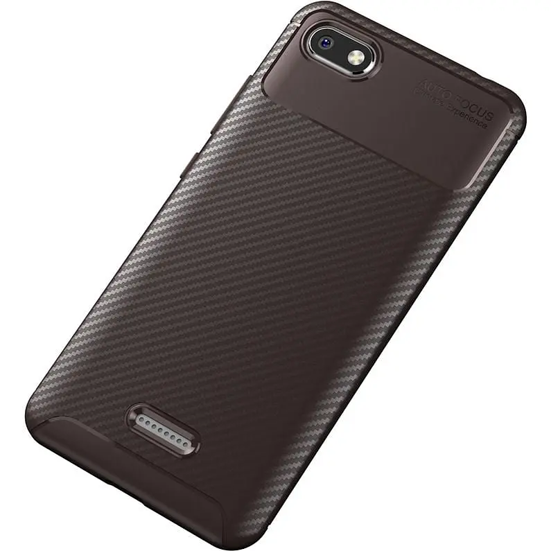 Чохол-накладка Toto TPU Carbon Fiber 1.5 mm Case Xiaomi Redmi 6A Coffee - фото 2