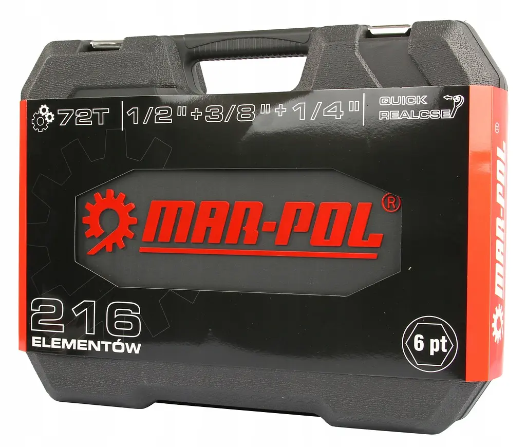 Набір інструментів Mar-Pol M582221 CrV 216 ел. - фото 7