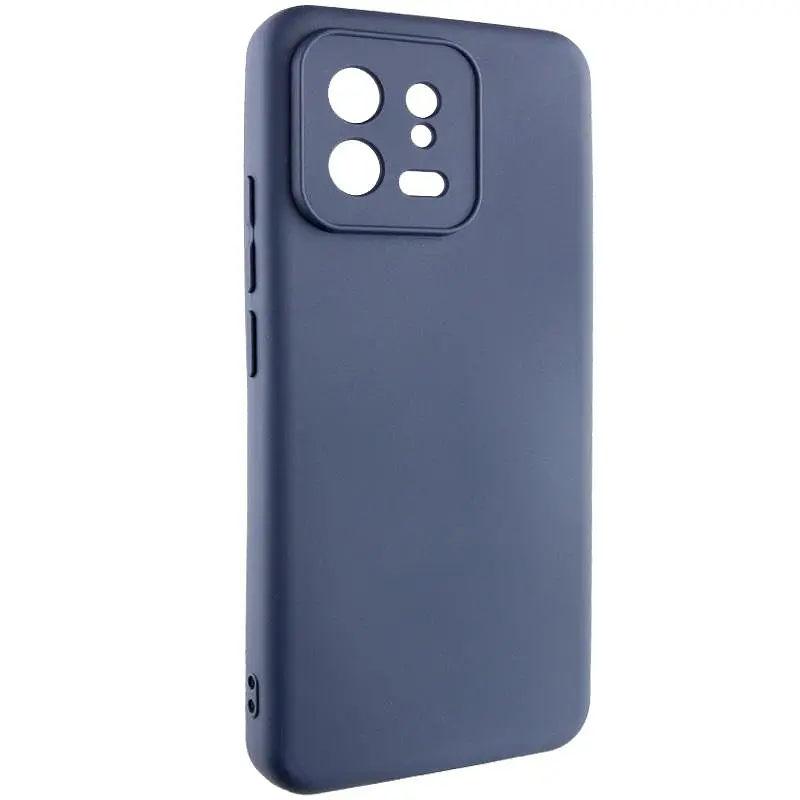Чехол TPU GETMAN Liquid Silk Full Camera для Xiaomi 13 Pro Синий / Midnight Blue - фото 2