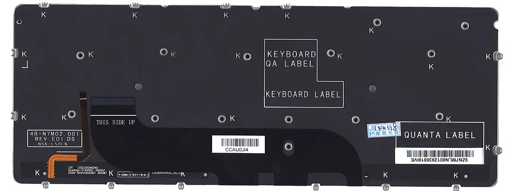 Клавіатура для ноутбука Dell XPS 12, 13, 13R, 13Z, L321X, L322X з підсвічуванням (Light), Black, (No Frame) - фото 2