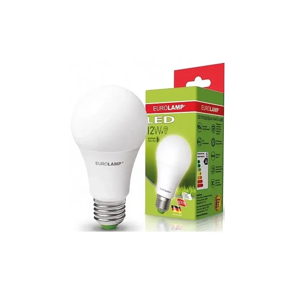 Лампочка Eurolamp LED А60 12W E27 4000K 220V (LED-A60-12274(P)) - фото 3
