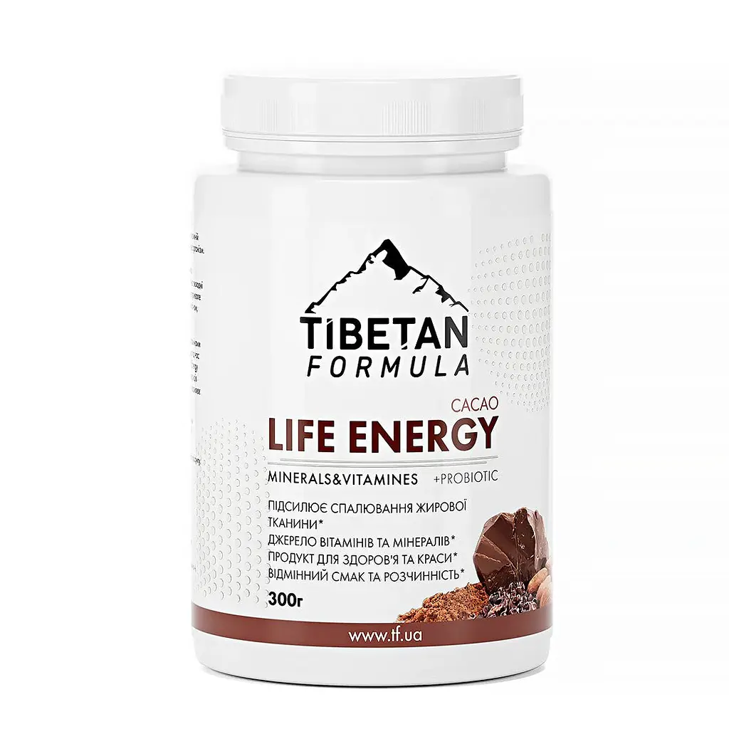 Вітамінний коктейль Tibetan Formula Life Energy Какао 300 г