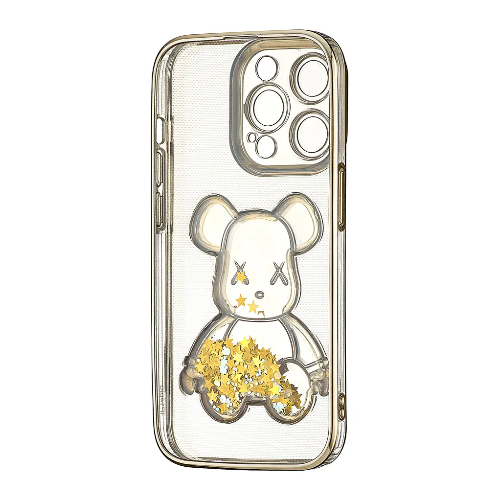 Чохол Shining Bear Case Protected Camera iPhone 14 Pro Gold - фото 3