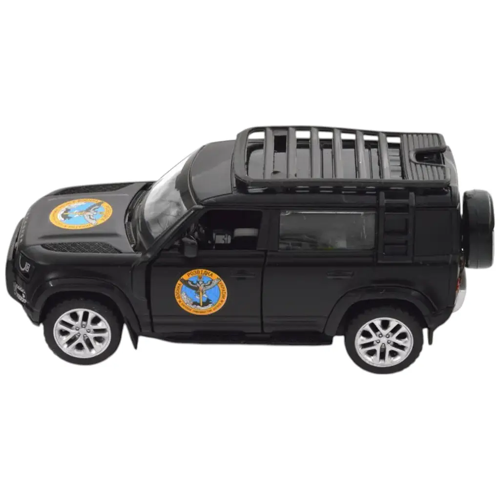 Автомодель TechnoDrive 250364M серия Шевроны Героев Land Rover Defender 110 ГУР МО - фото 12