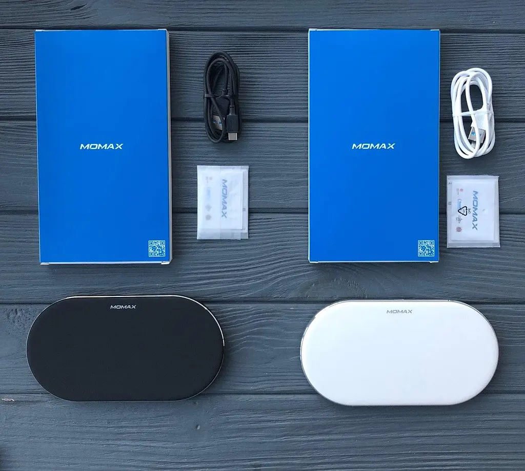 Бездротовий зарядний пристрій подвійний Momax Q.Pad Pro UD11 15w - фото 3