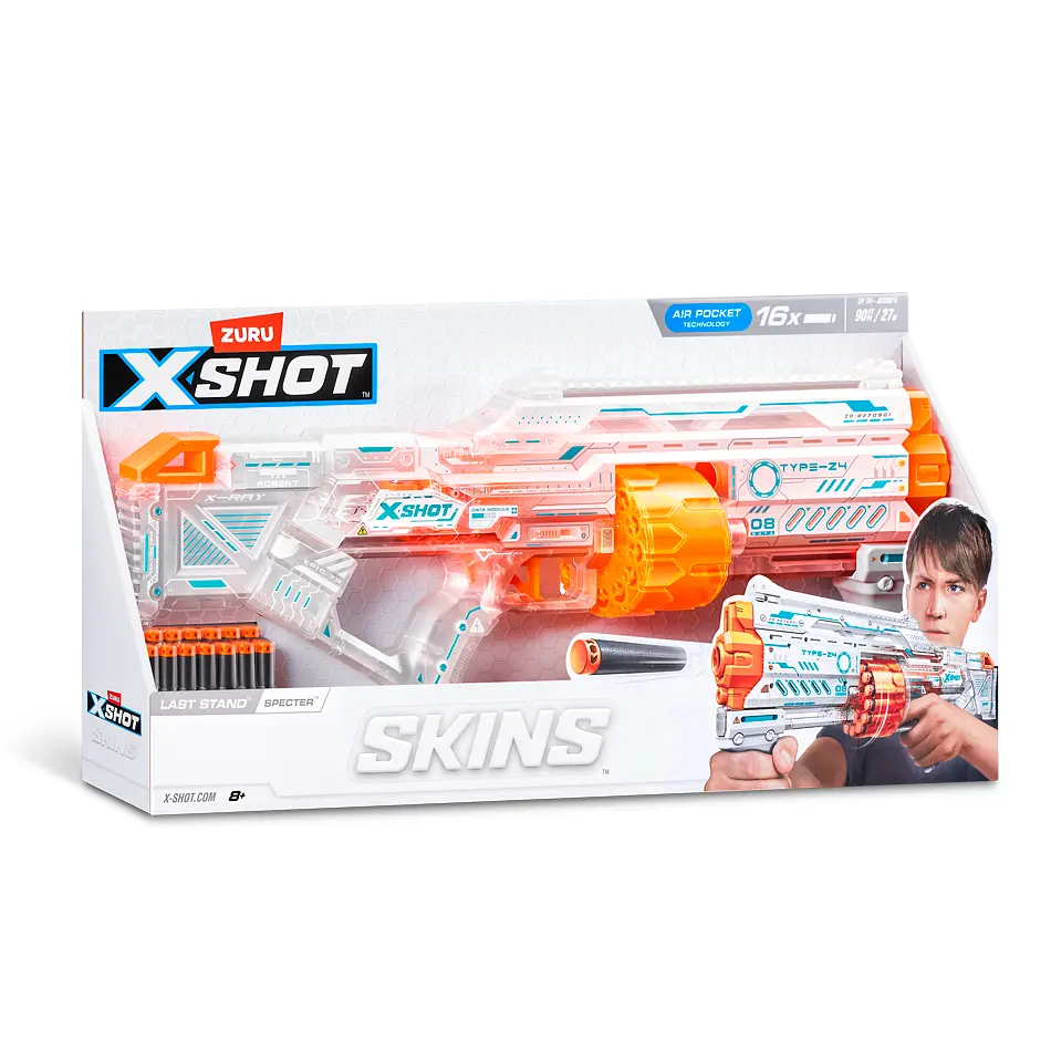 Швидкострільний бластер Zuru X-Shot Skins Last Stand Specter 16 патронів (36518Q) - фото 7