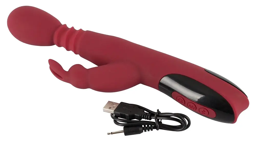 Вібратор You2Toys-кролик Rechargeable Massager For Her Rabbit Vibrator 26.5 см червоний - фото 5