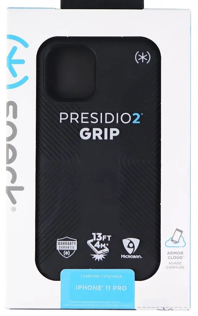Чохол протиударний з антимікробним покриттям Speck Presidio2 Grip 136435-9116 для iPhone 11 Pro (5.8") Black - фото 4