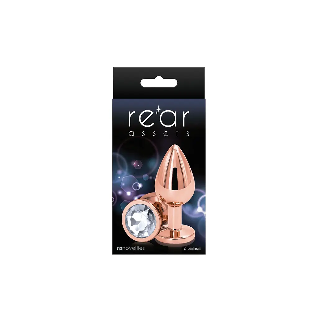 Анальна пробка NS Novelties Rear Assets - Rose Gold, M - фото 2