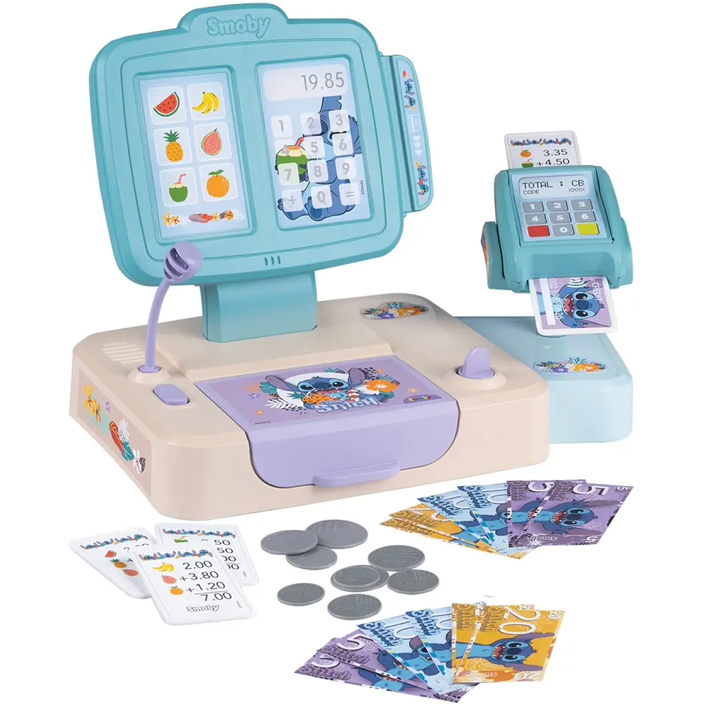 Каса супермаркету Smoby Toys Дісней Стіч 29x16x22 см (7600350119)