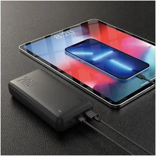 Зовнішній акумулятор Hoco J87A Tacker power bank 20000mAh чорний 6931474761033 - фото 4