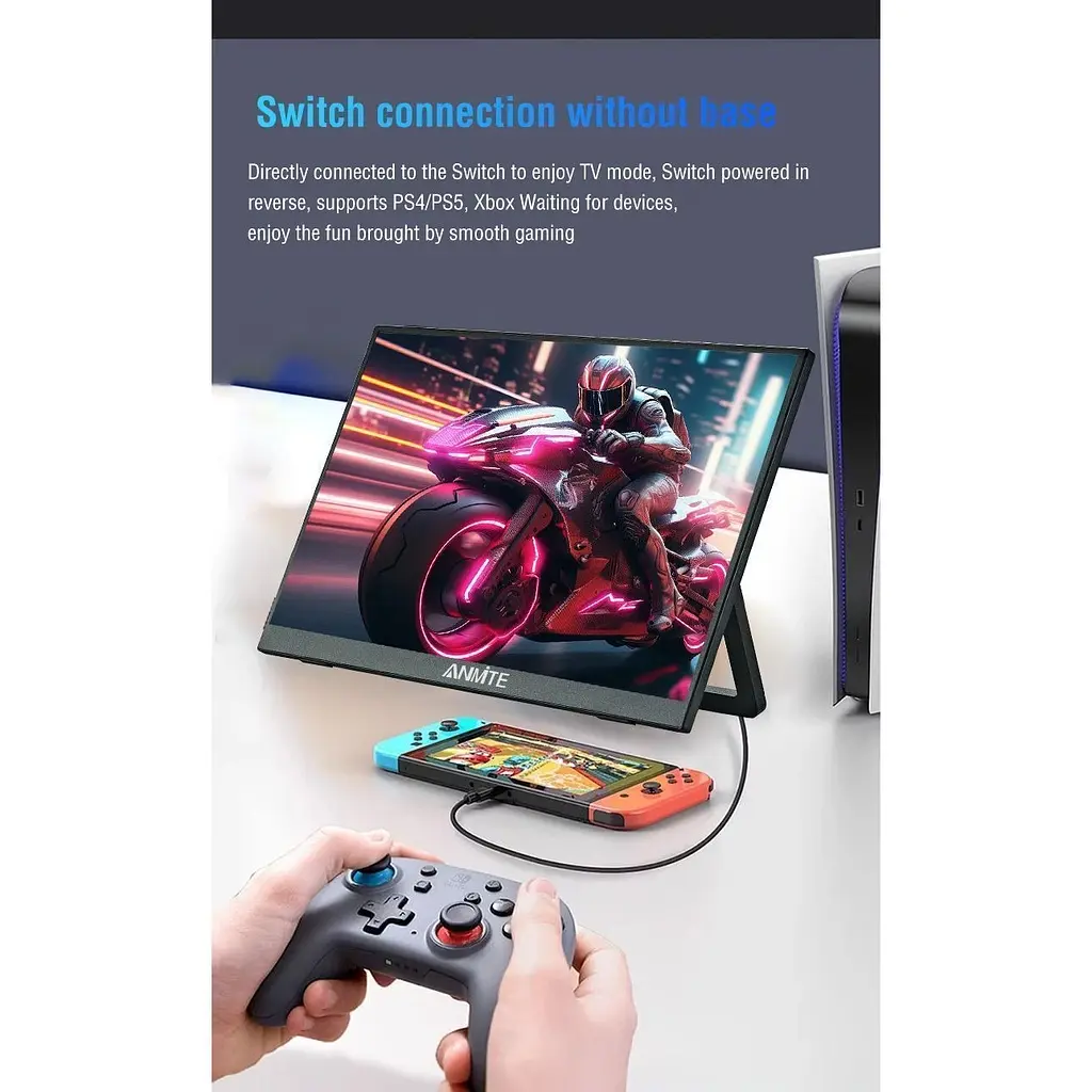 Портативный монитор Anmite A160W03 16" IPS Full HD Black [139540] - фото 5