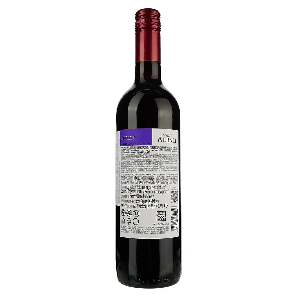 Вино Vina Albali Felix Solis Merlot червоне сухе 0.75 л - фото 2