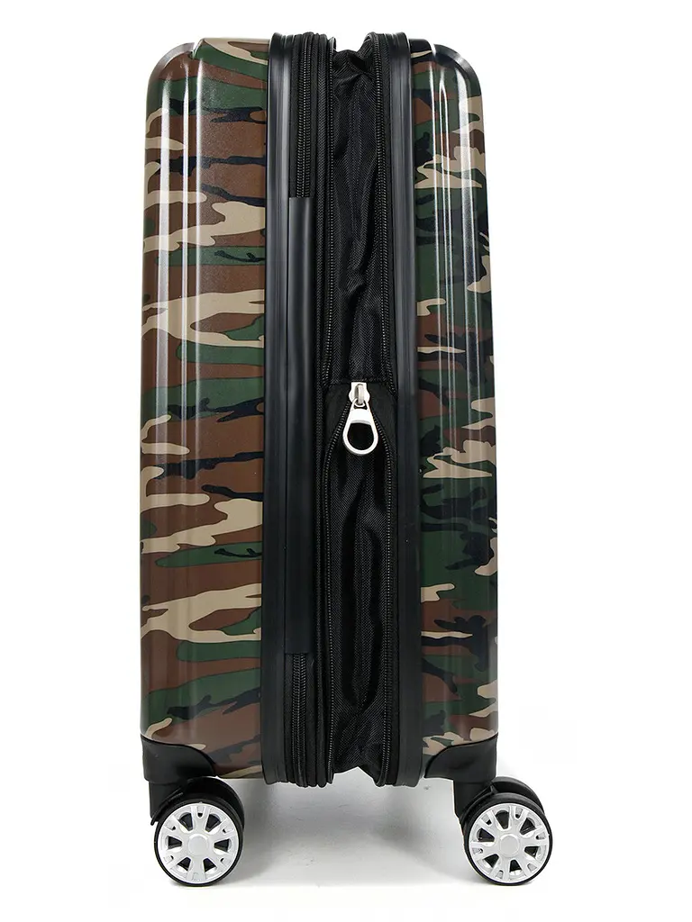 Валіза Малий (S) Полікарбонат під Ручну поклажу Airtex 960 Camo 35 л 54x35x20 см Мілітарі хакі - фото 6