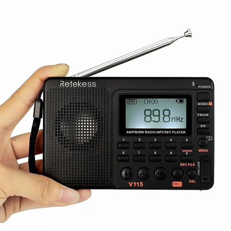 Радіоприймач RETEKESS V115 | FM радіо | MP3 плеєр | диктофон - фото 4