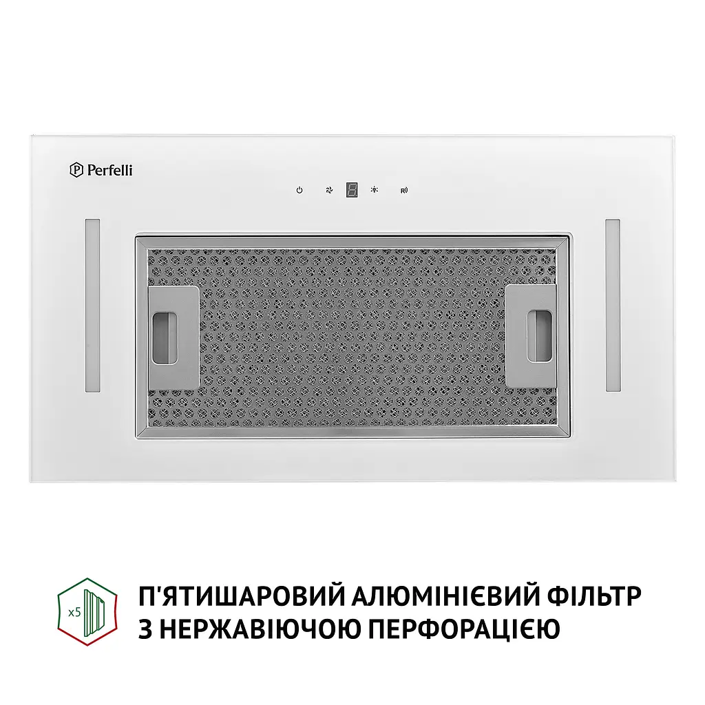 Витяжка повновбудована PERFELLI BIS 5884 WH 1200 LED - фото 4