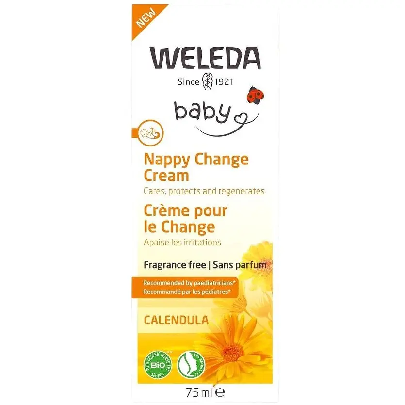 Дитячий крем під підгузок від попрілостей Weleda Календула без аромату 75 мл (005740X3) - фото 2