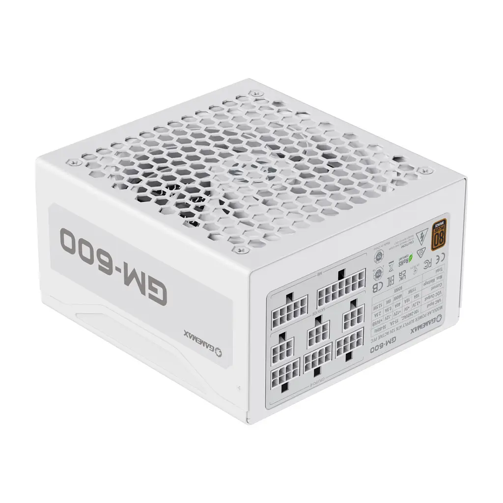 Блок живлення Gamemax 600W GM-600 Modular white (GM-600 Modular white) - фото 6