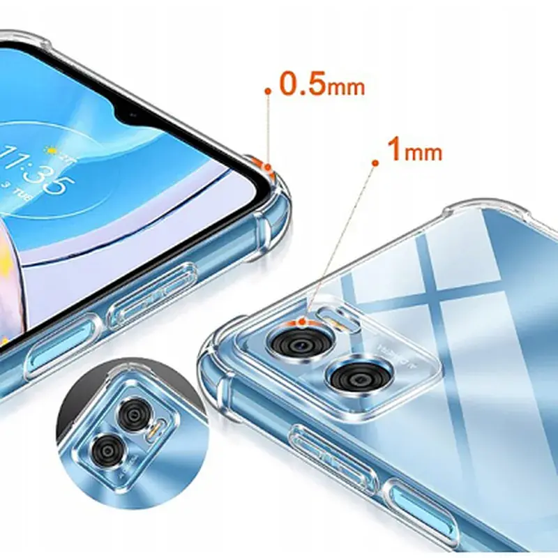 Чохол до мобільного телефона BeCover Anti-Shock Motorola Moto E22/E22i Clear (709321) - фото 5