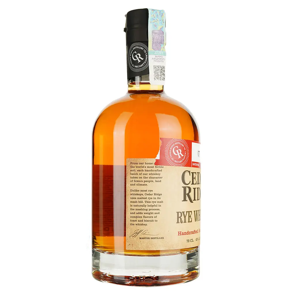 Виски Cedar Ridge Rye 43% 0.7 л - фото 2