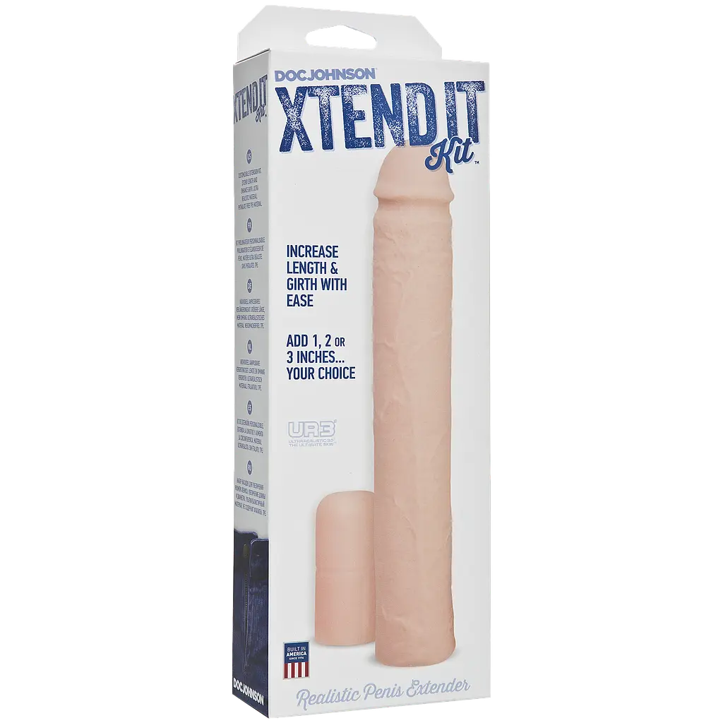 Насадка на член Doc Johnson Xtend It Kit White - фото 2