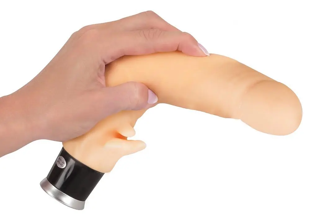 Вібратор Nature Skin Flame Vibe 22 см тілесний - фото 2