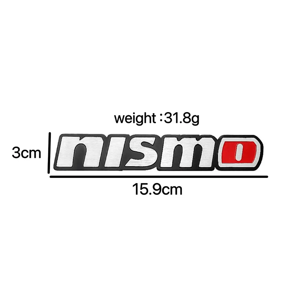 Емблема напис NISMO для Nissan 159×30мм алюміній (на скотчі) - фото 2