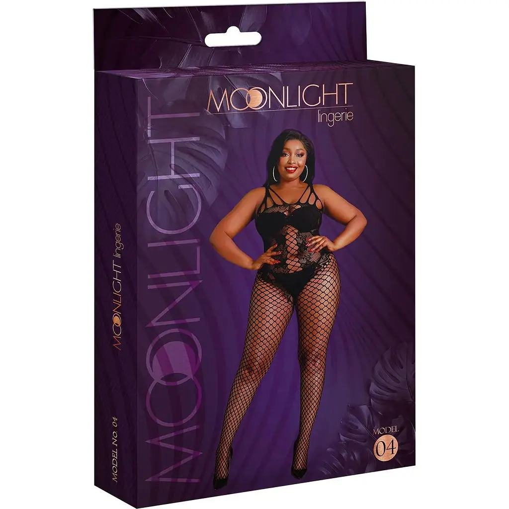 Бодістокінг Moonlight Plus Model 04 XL-XXXL Black, з доступом - фото 5