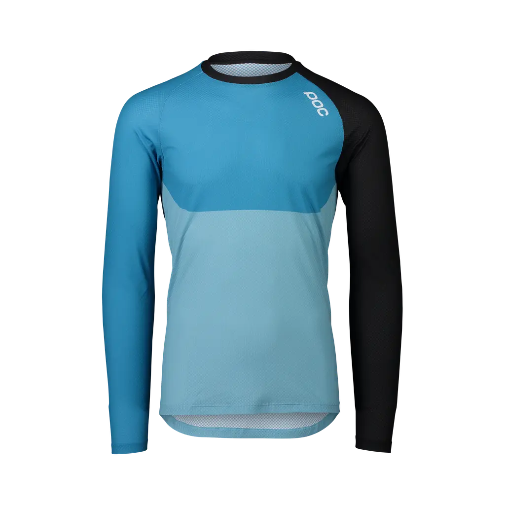 Велоджерсы POC MTB Pure LS Jersey S Черно-Голубой - фото 5