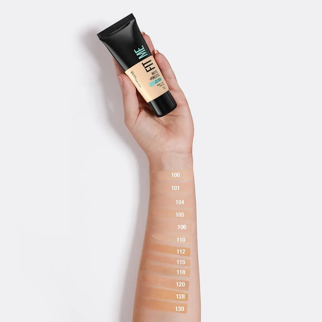 Тональный крем Maybelline New York Fit Me Matte Poreless Foundation тон 100 (Warm Ivory) 30 мл - фото 4