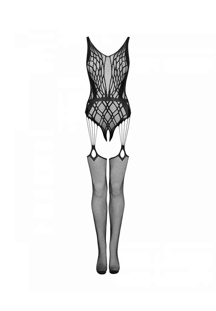 Бодістокінг Obsessive Bodystocking G324 S/M/L чорний - фото 6