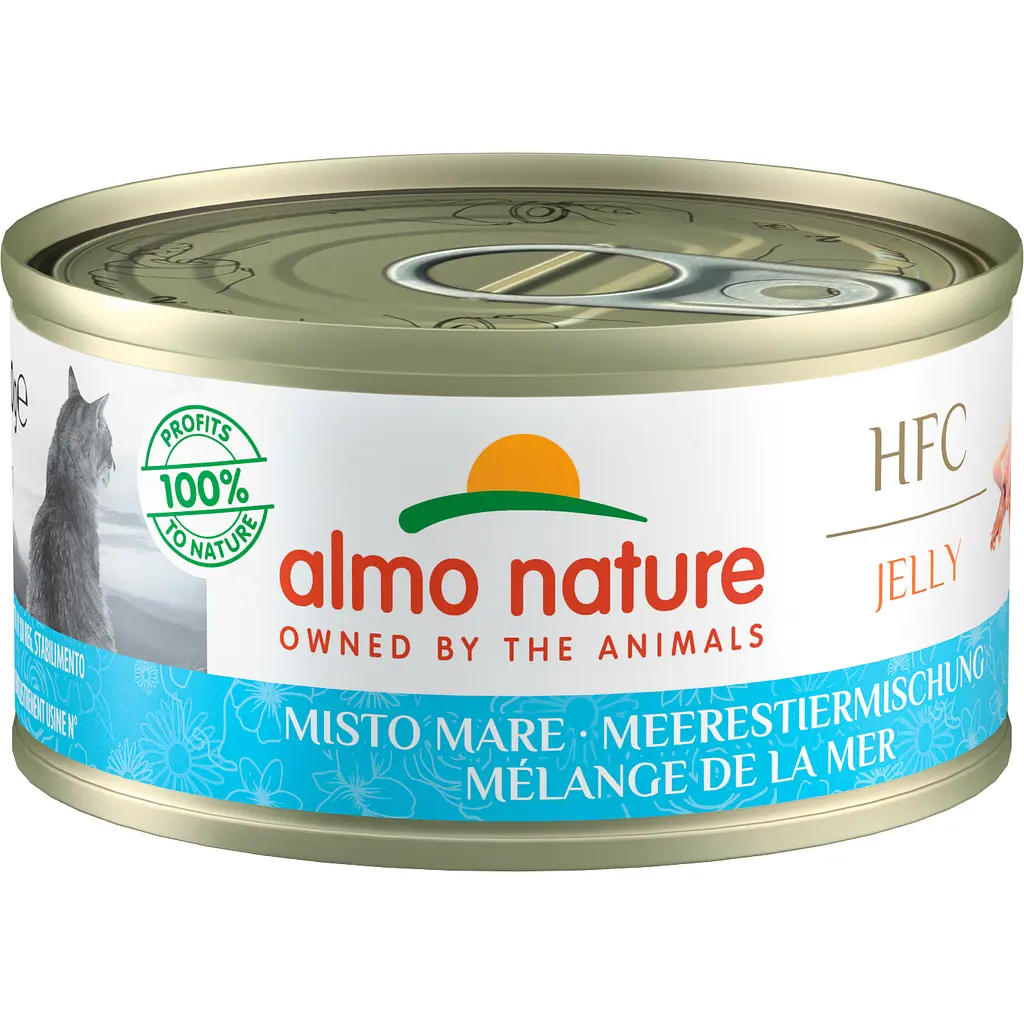 Влажный корм для кошек Almo Nature HFC Cat Jelly с миксом морепродуктов 70 г (5027H) - фото 1