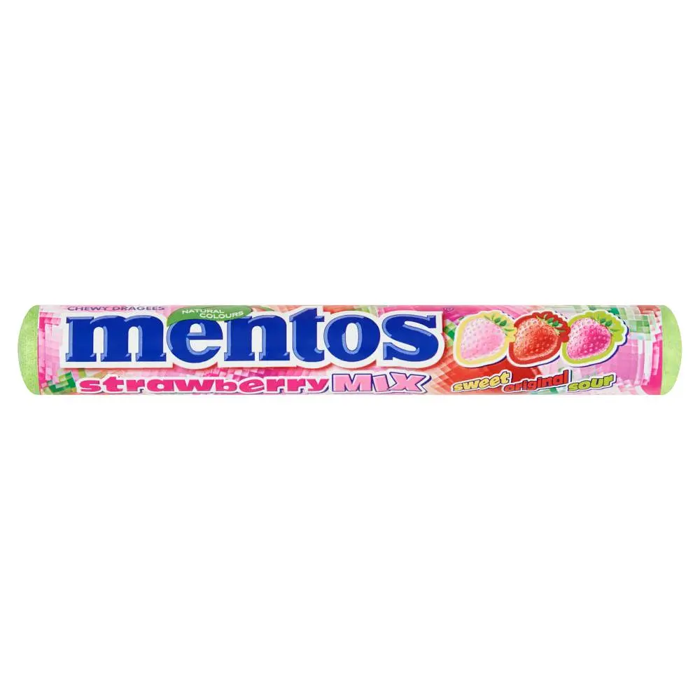 Жувальне драже Mentos Strawberry Mix 37 г (87317527)