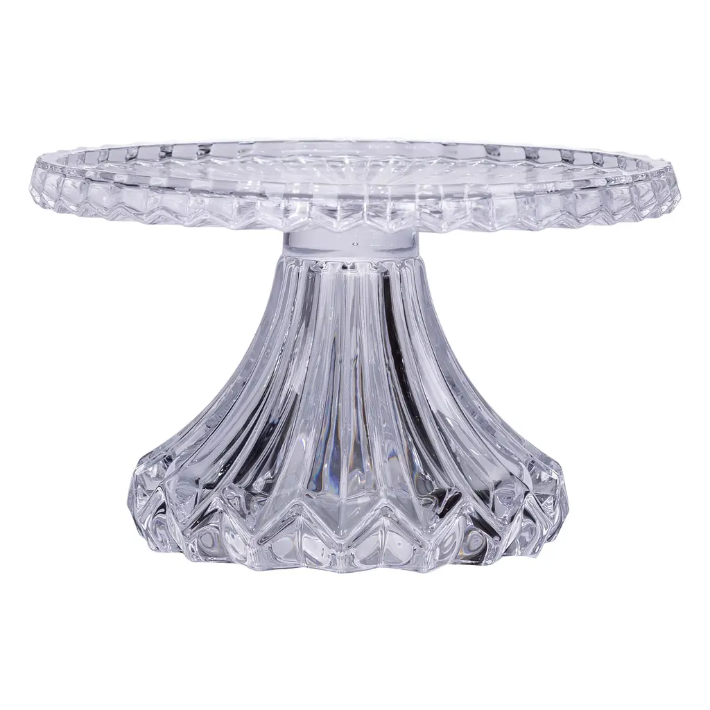 Тортовница стеклянная на ножке Ø26 ​​см Yiwu HP-19-138S - фото 2