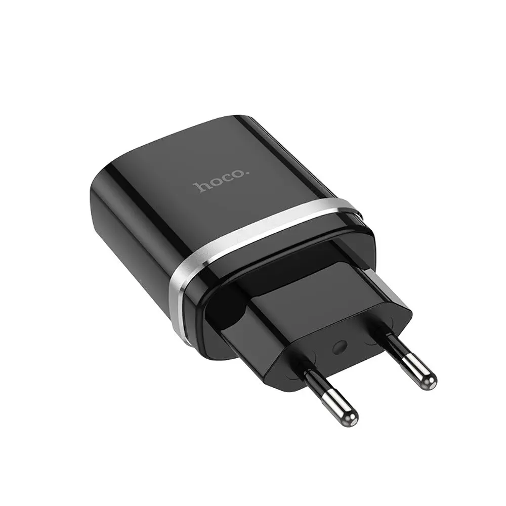 Зарядний пристрій Hoco C12Q USB QC 18W чорний - фото 3