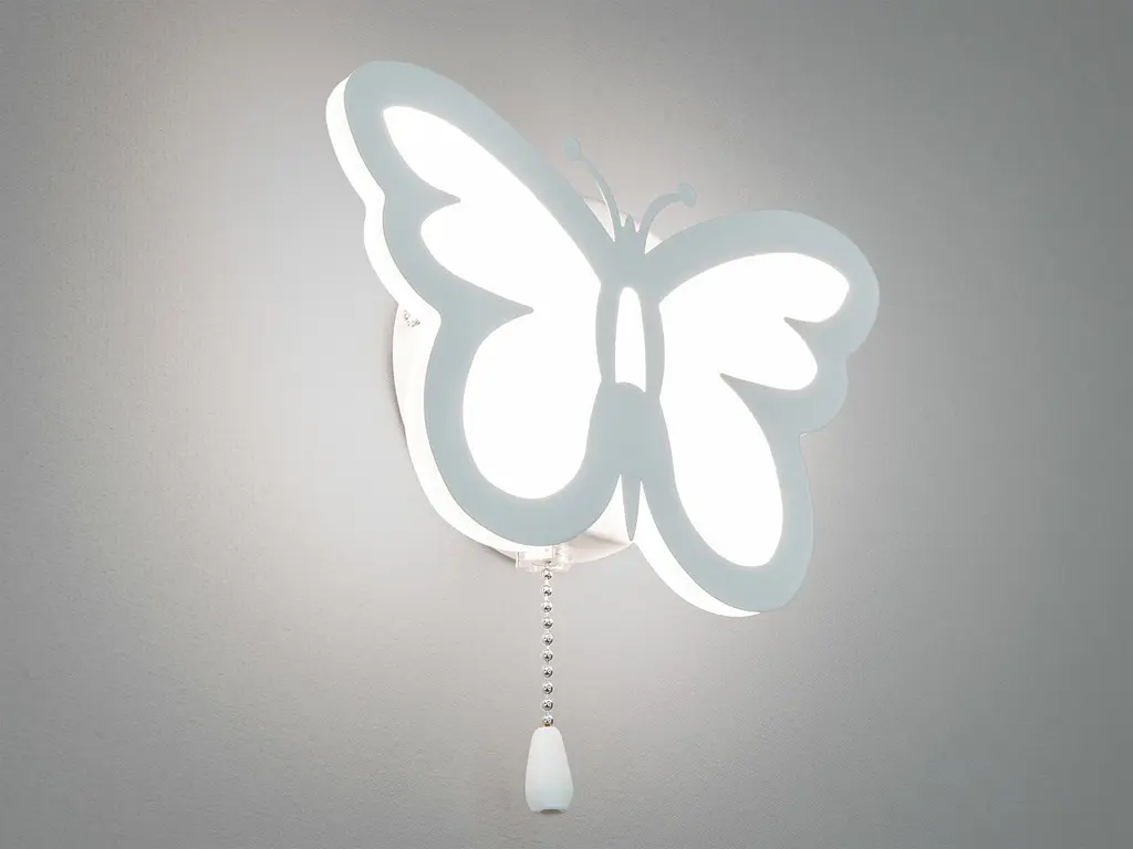 Светильник настенный LED Diasha 8067/1WH Бабочка 20W белая 1100 лм акрил - фото 2
