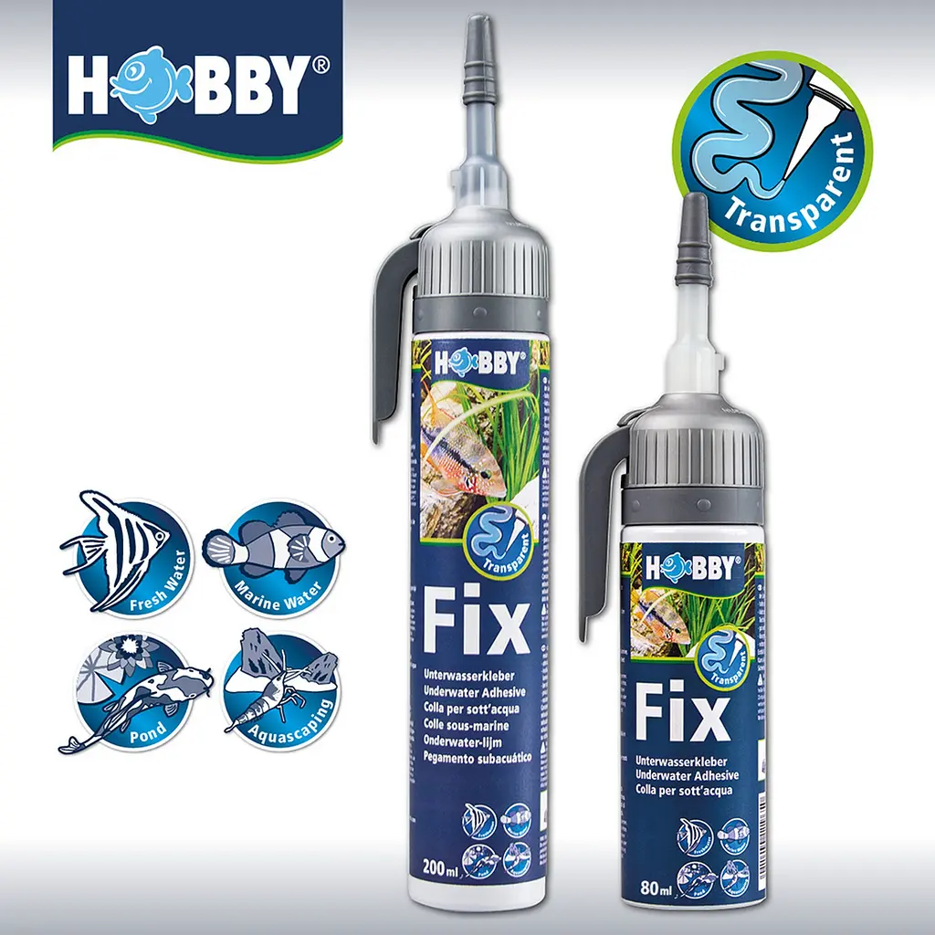 Клей, герметик акваріумний чорний Hobby Fix Underwater Adhesive black 200 мл (11965) - фото 8