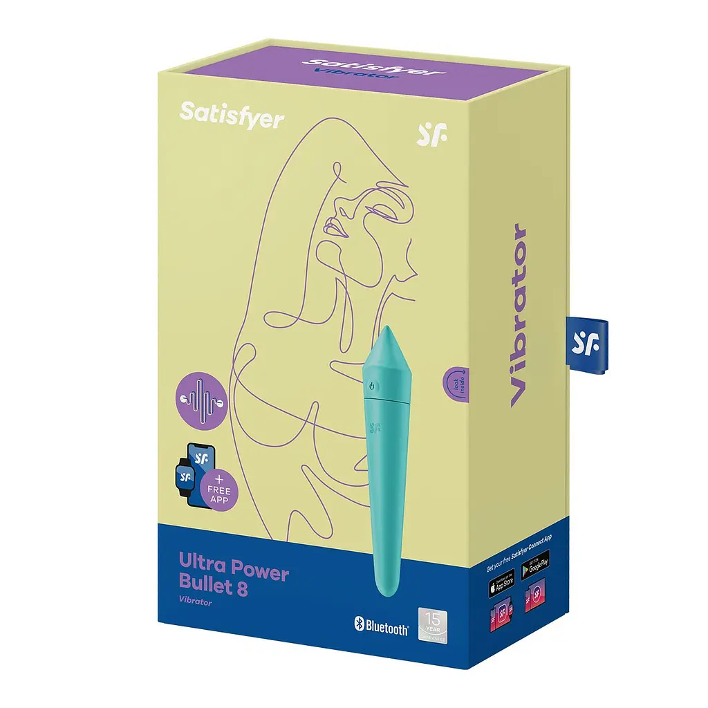 Смарт міні-вібратор Satisfyer Ultra Power Bullet 8 Turquoise - фото 6