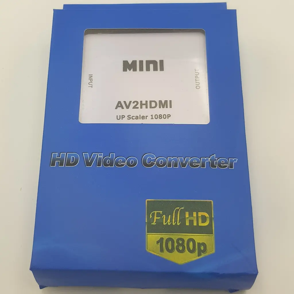 Конвертер адаптер з AV тюльпани RCA в HDMI перехідник перетворювач 1080P відео та аудіо UKC білий - фото 8