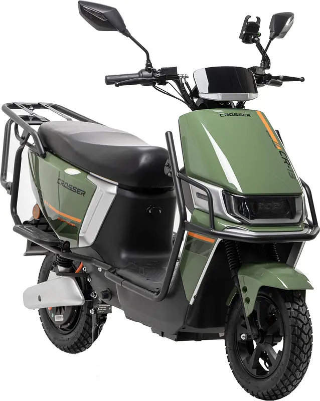 Електроскутер Двомісний Crosser CR13 Pro (2000W, 76,8V/30Ah) Зелений - фото 2