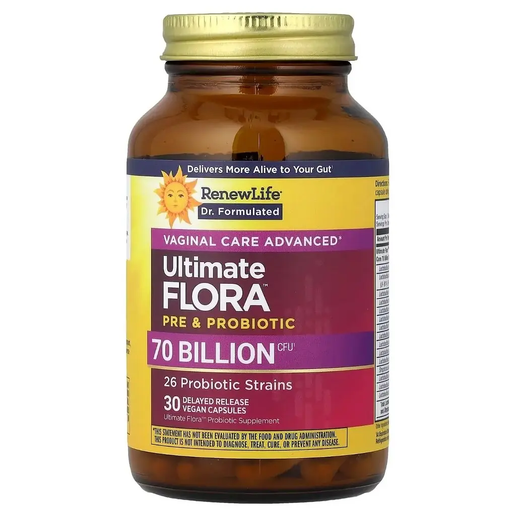 Пробіотики для жінок 70 млрд КОЕ Renew Life Ultimate Flora Women's Vaginal Care Advanced Probiotic 30 капсул - фото 2