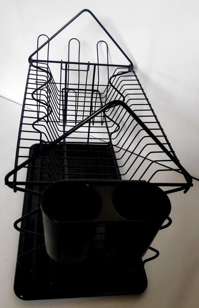 Сушіння для посуду Dish Rack WL 2607 S чорна - фото 4