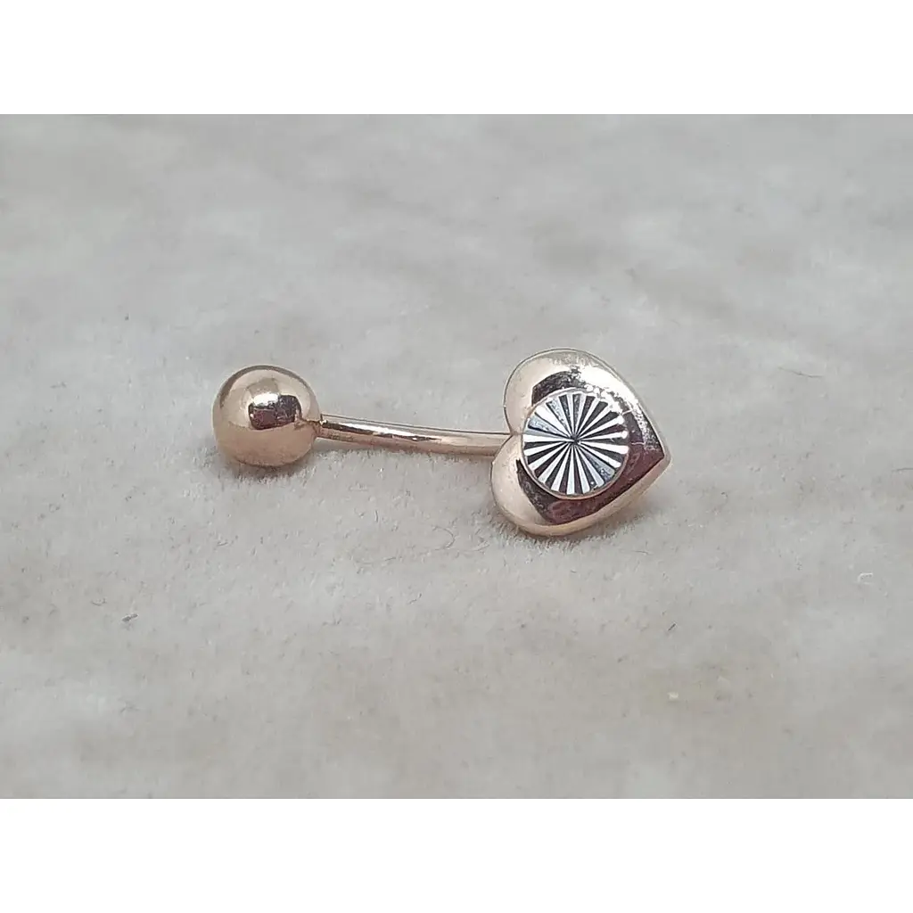 Золотая серьга-пирсинг Столичная Ювелирная Фабрика с алмазной гранью. 360059 - фото 3