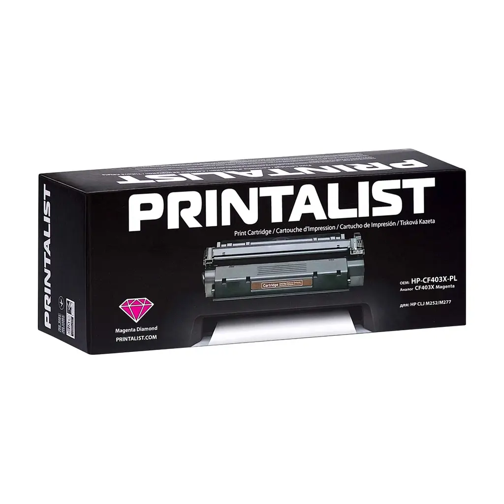 Картридж Printalist HP LJ M252/M277/ CF403X Magenta (HP-CF403X-PL) - фото 2
