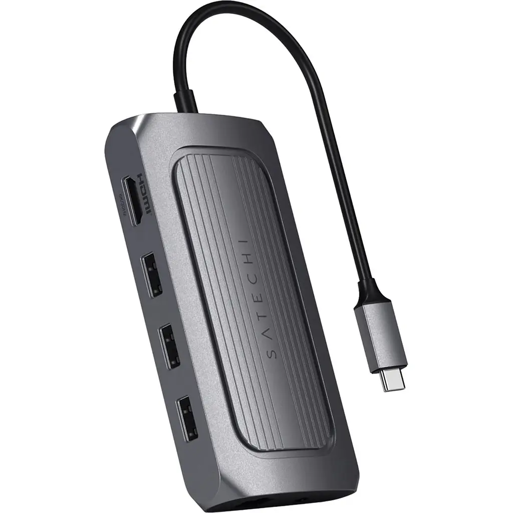 Адаптер Satechi USB4 Multiport Adapter with 8K HDMI Space Gray (ST-U4MA3M) - фото 3